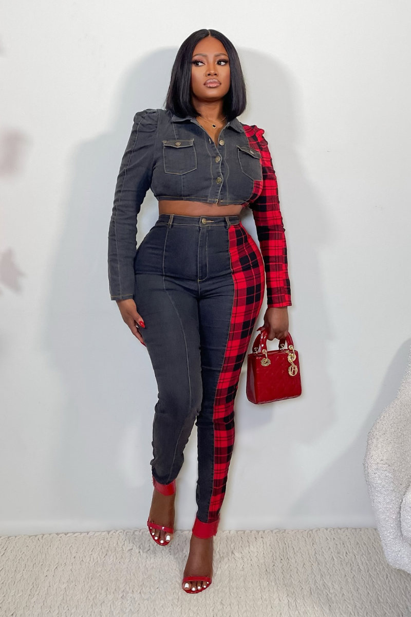 “MYA” DENIM SET