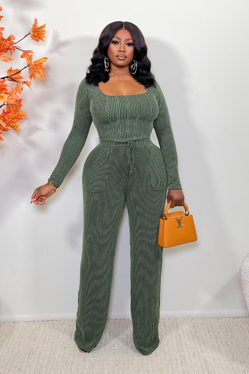 “ARIANA PANTS SET (GREEN)