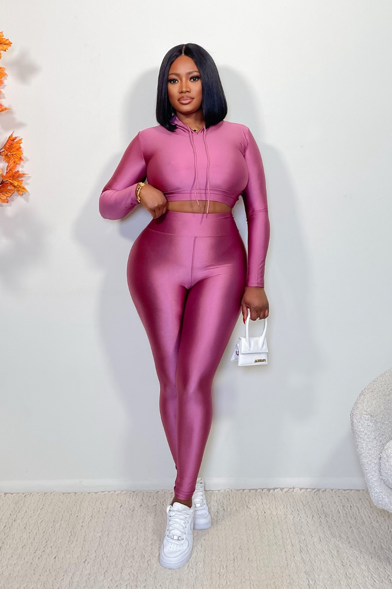 “GLO” LEGGINGS SET (MAUVE)