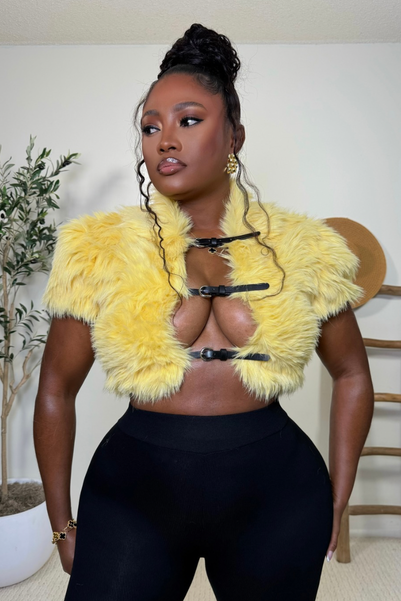 “FOXY” FUR TOP