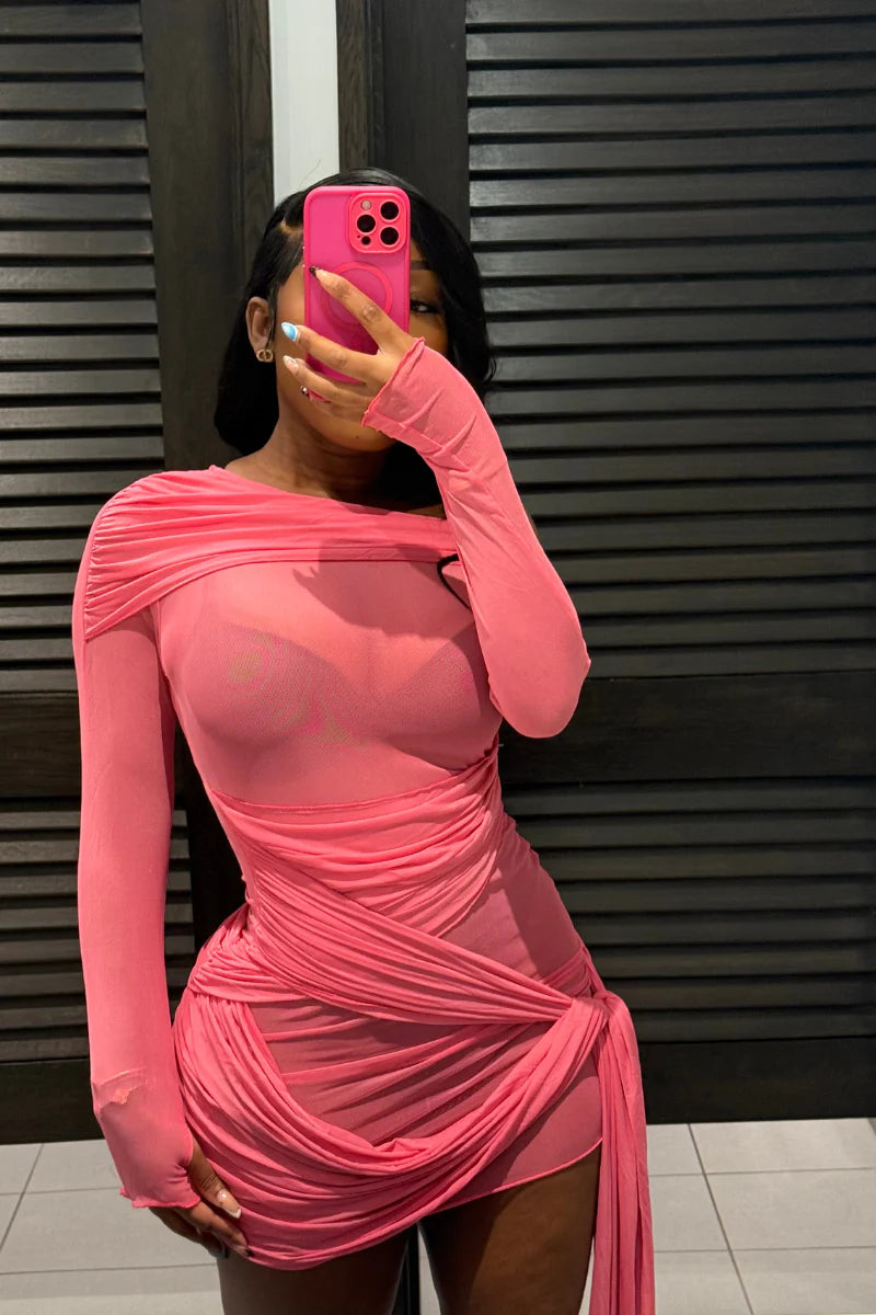 “CHERISH” MESH DRESS