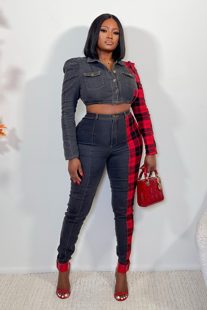 “MYA” DENIM SET