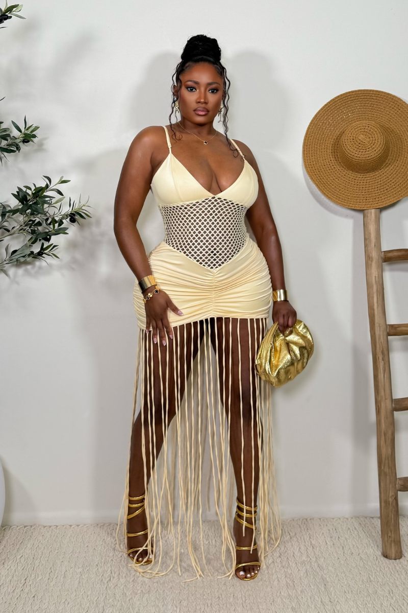 “BELLA” TASSEL DRESS