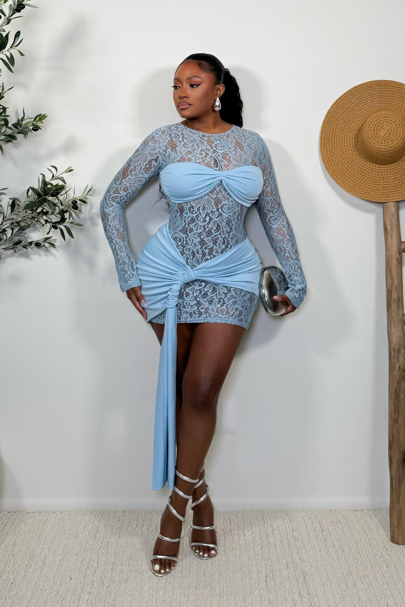 “MYA” LACE MINI DRESS