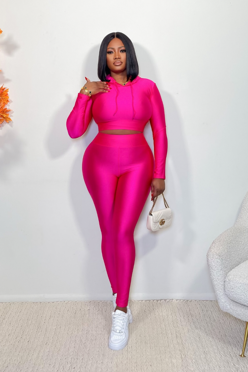 “GLO” LEGGINGS SET (PINK)
