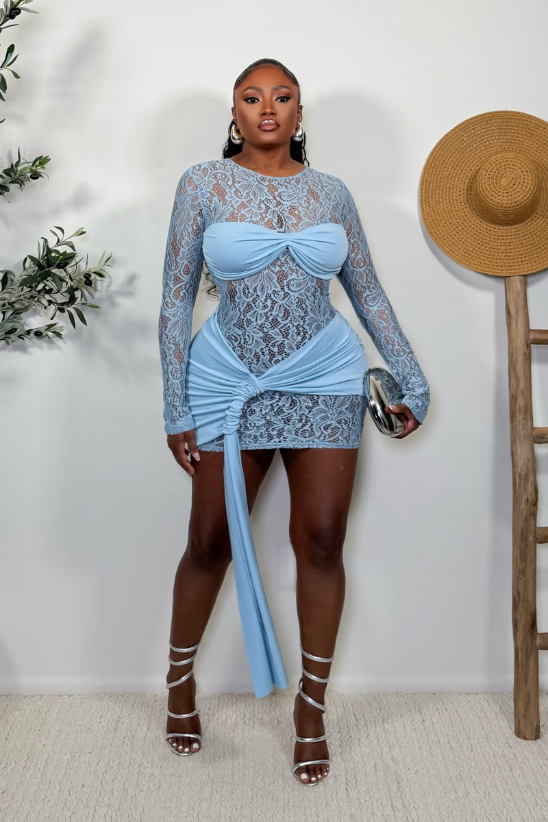 “MYA” LACE MINI DRESS