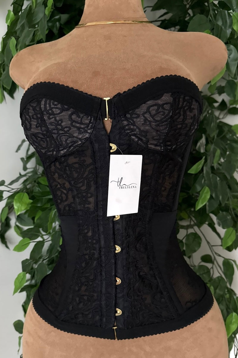 “DREAM” LACE CORSET (BLACK)