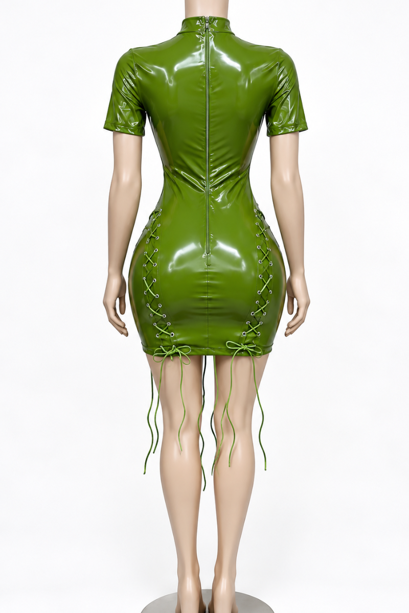 “ENVY” LACE-UP MINI DRESS (S/XL)