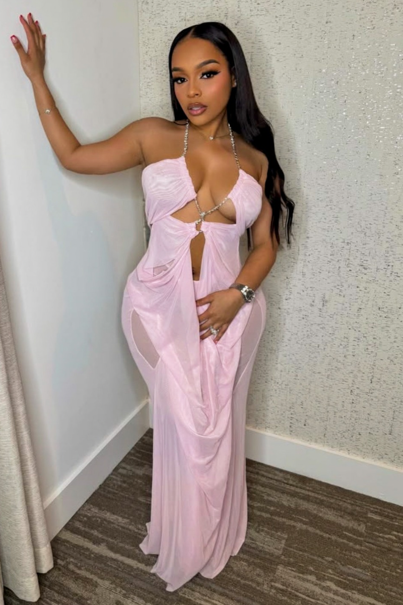 “AMOUR” MAXI DRESS (PINK)
