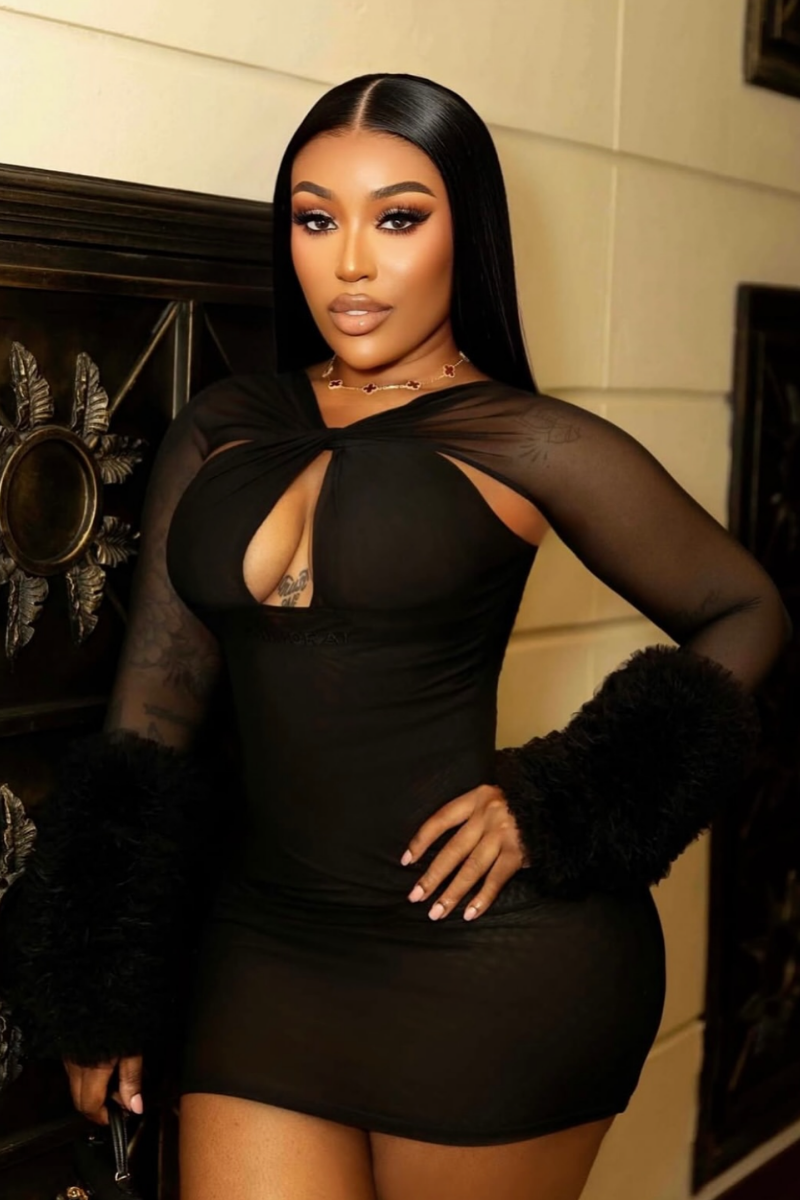 “DOSIA” MINI DRESS (BLACK)