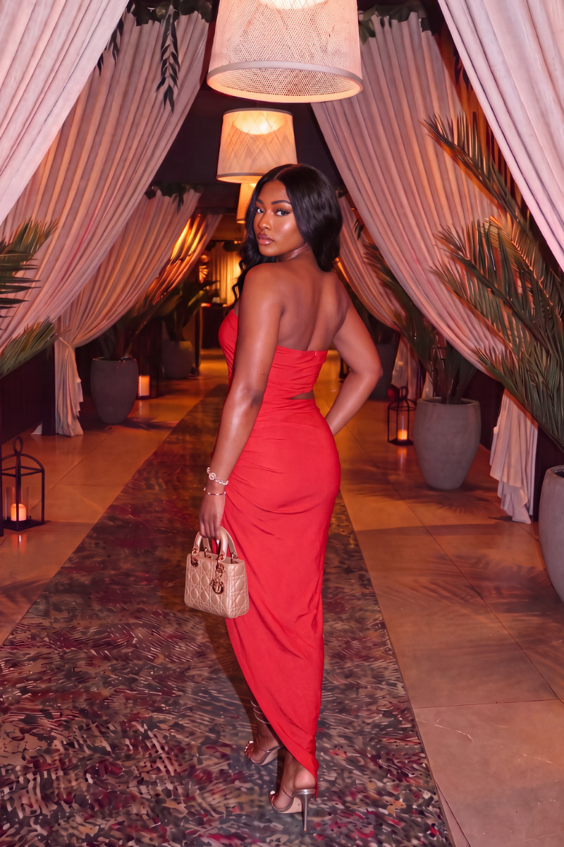 “BRI” MAXI DRESS (RED)