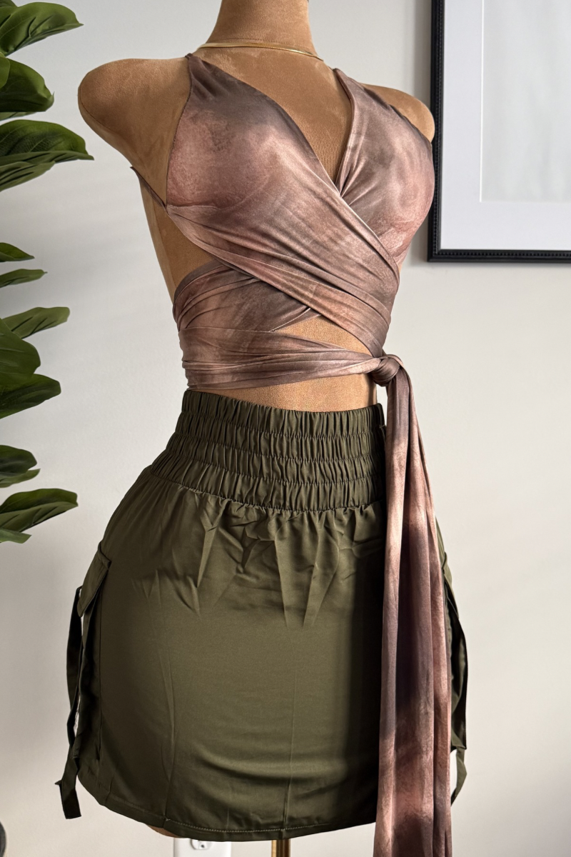 “MINI” SKIRT (OLIVE)