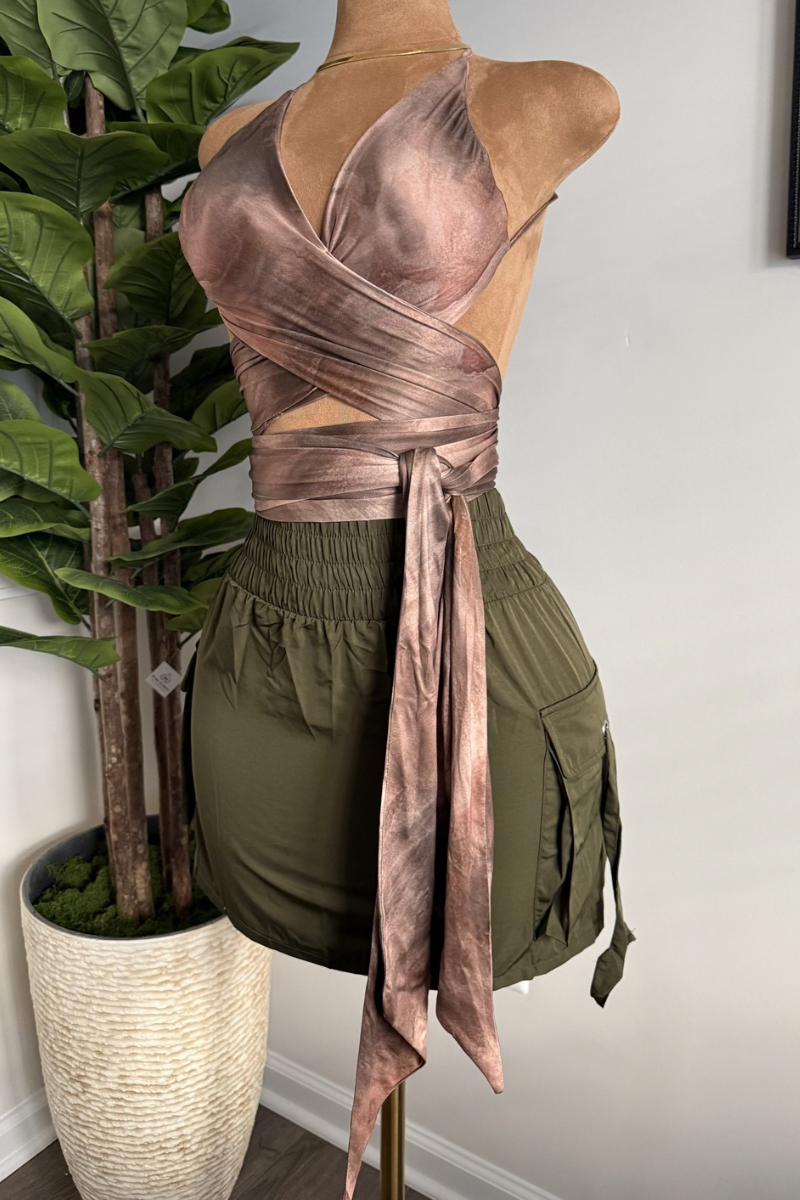 “MINI” SKIRT (OLIVE)