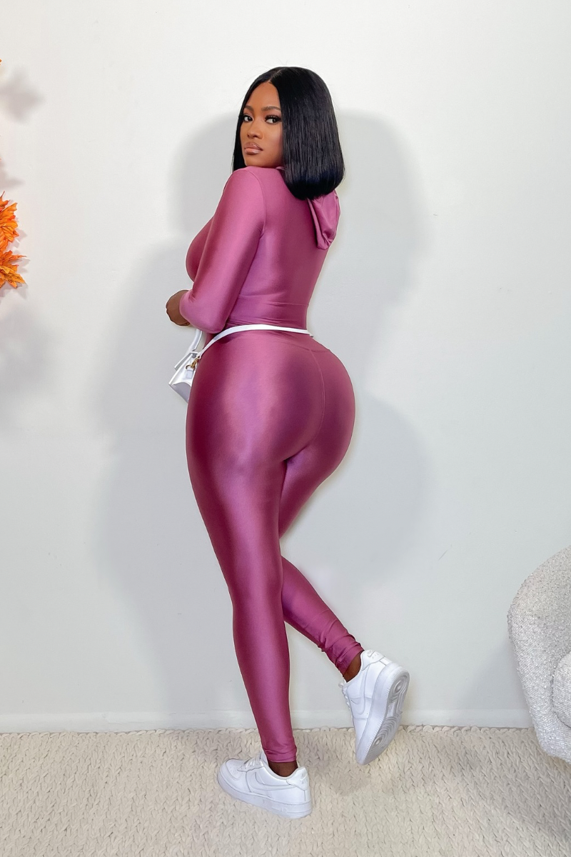 “GLO” LEGGINGS SET (MAUVE)