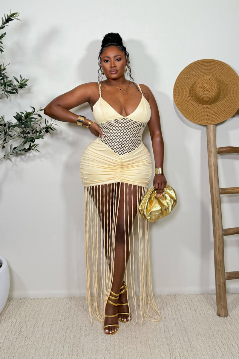 “BELLA” TASSEL DRESS