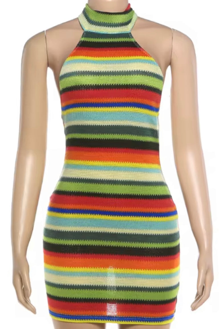 “ELLA” MINI DRESS (BLUE)
