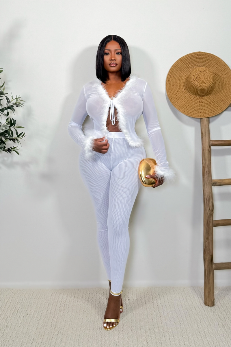 “JOLIE” TWO PIECE SET (WHITE)