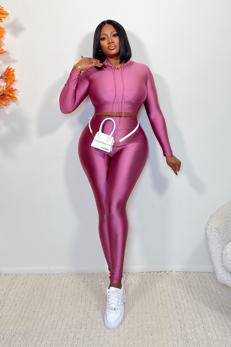 “GLO” LEGGINGS SET (MAUVE)