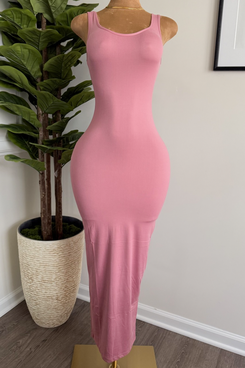 “ESSENTIAL” MAXI DRESS (PINK)