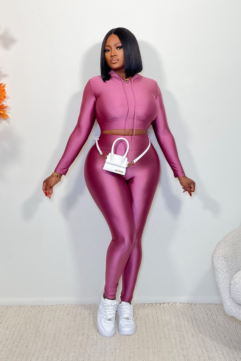 “GLO” LEGGINGS SET (MAUVE)
