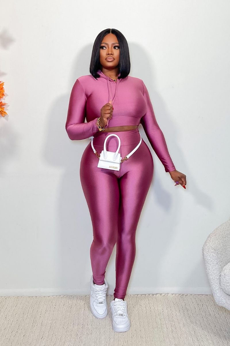 “GLO” LEGGINGS SET (MAUVE)