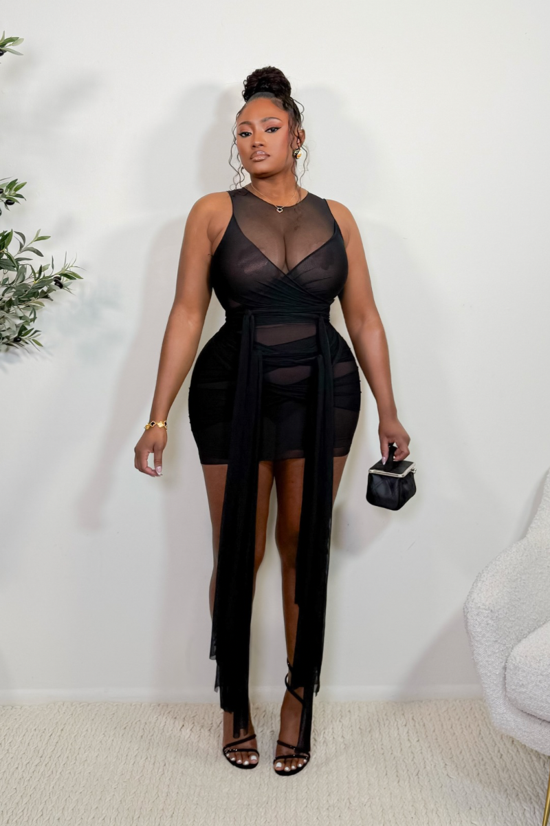 “VANESSA” DRESS (BLACK)