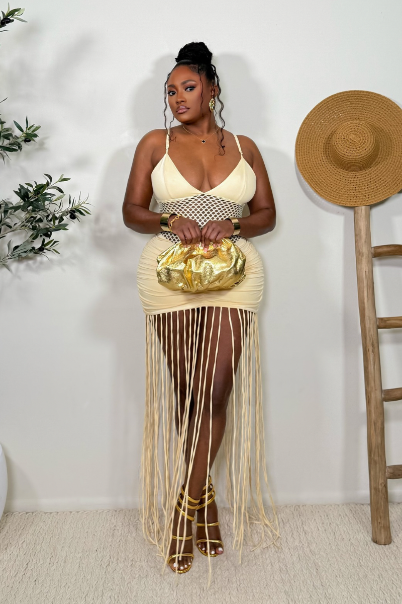 “BELLA” TASSEL DRESS