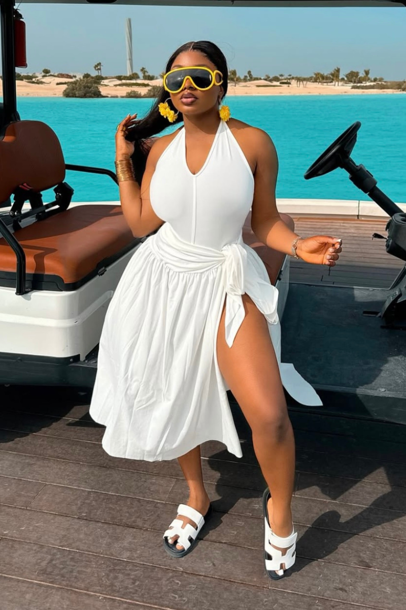“LISA” TWO PIECE SET (NATURAL WHITE)