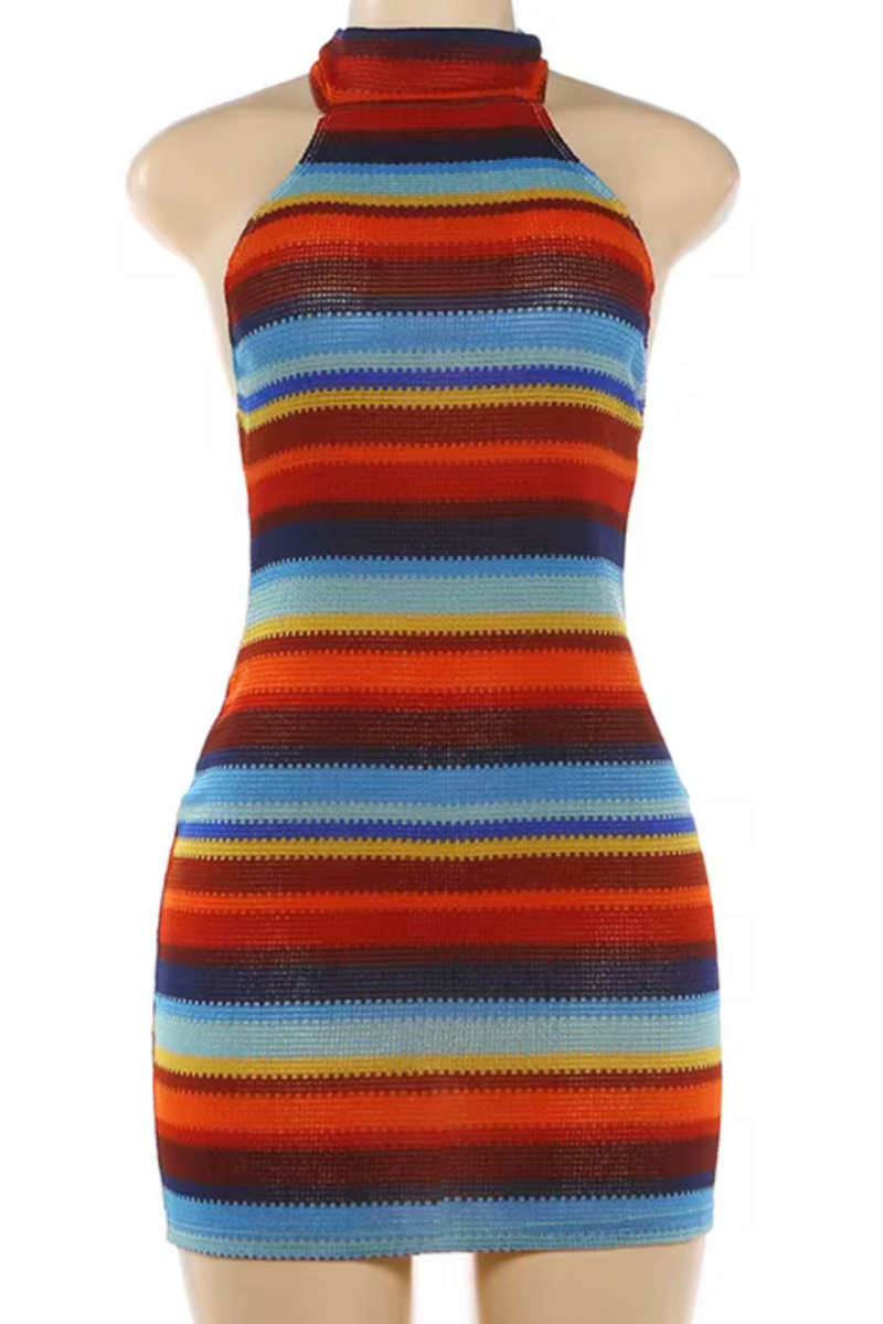 “ELLA” MINI DRESS (BLUE)