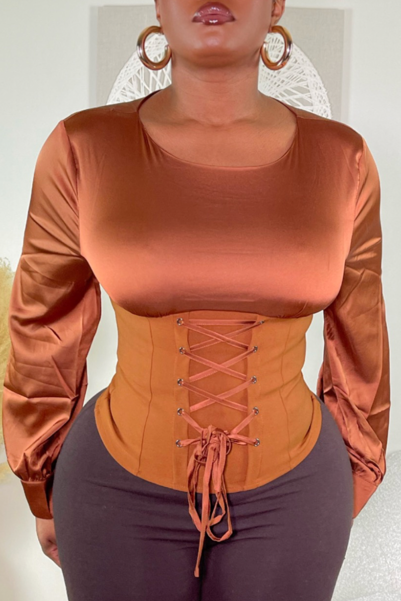 “LACE UP CORSET” TOP