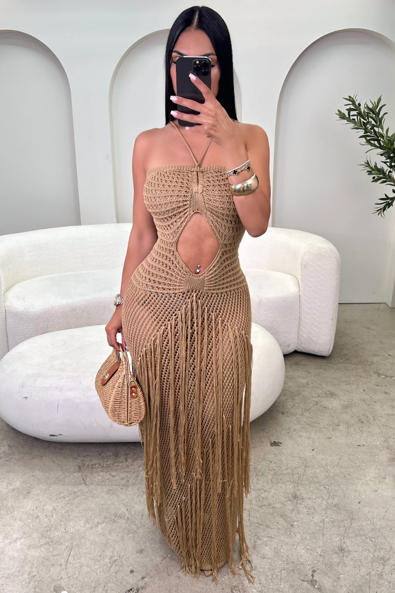 “SUMMER TAN” MAXI DRESS