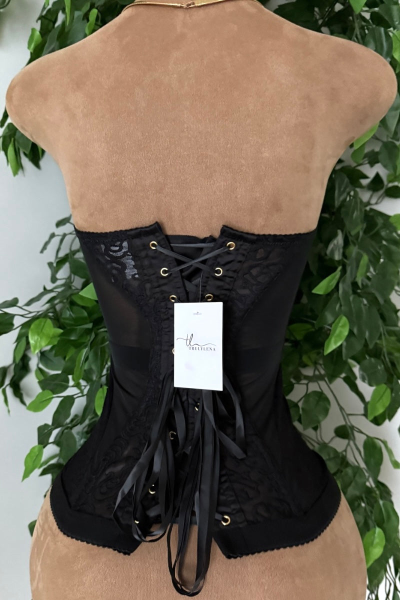 “DREAM” LACE CORSET (BLACK)