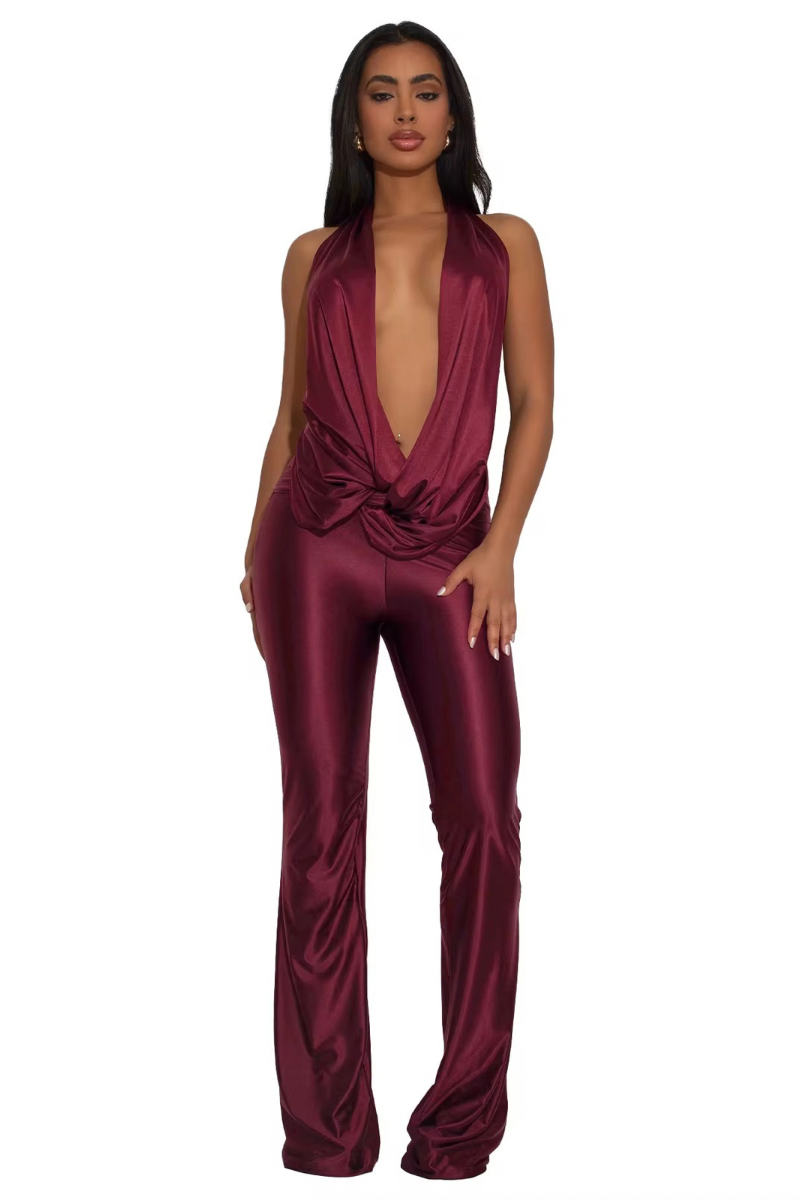 “JOLIE” JUMPSUIT (BURGUNDY)