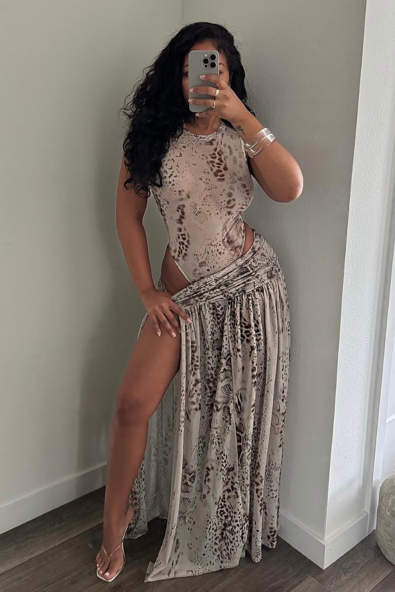 “EBONY” MAXI SKIRT SET