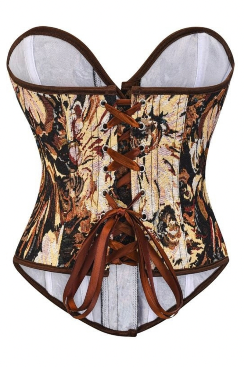 “ISSA” CORSET TOP (BROWN)