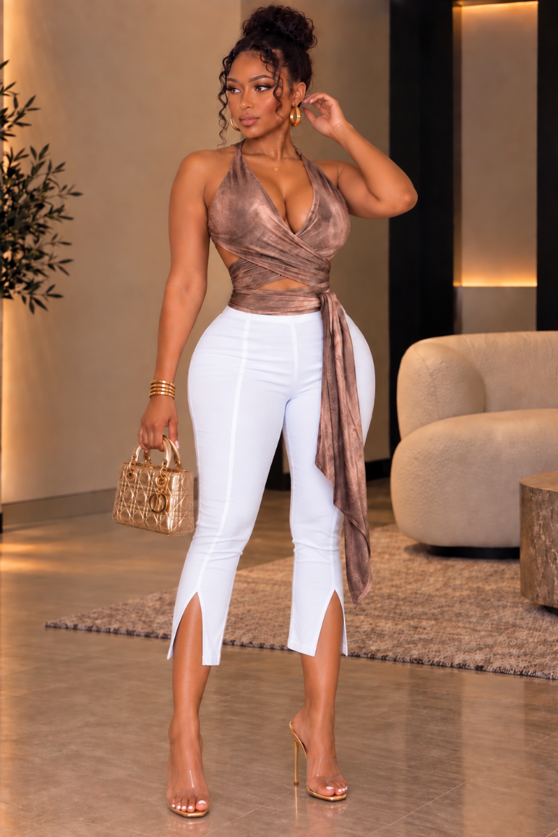 “POSH” CAPRI PANTS (WHITE)
