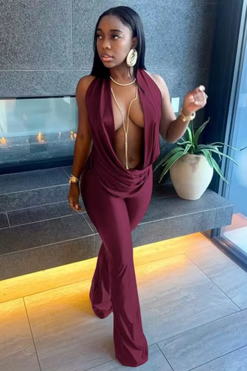 “JOLIE” JUMPSUIT (BURGUNDY)
