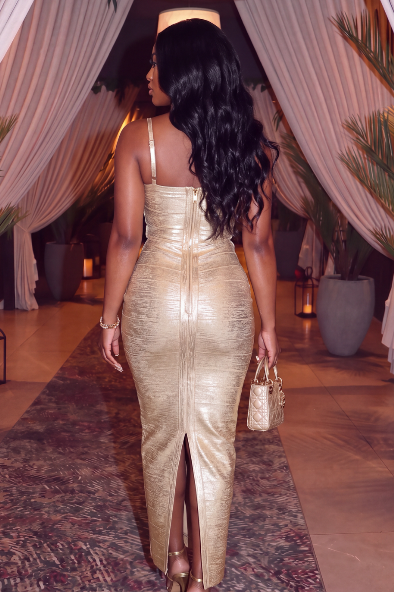 “LUX” BANDAGE MAXI DRESS