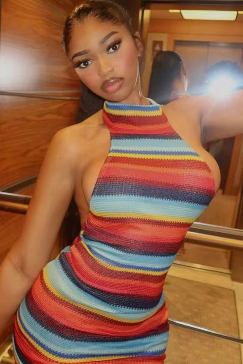 “ELLA” MINI DRESS (BLUE)