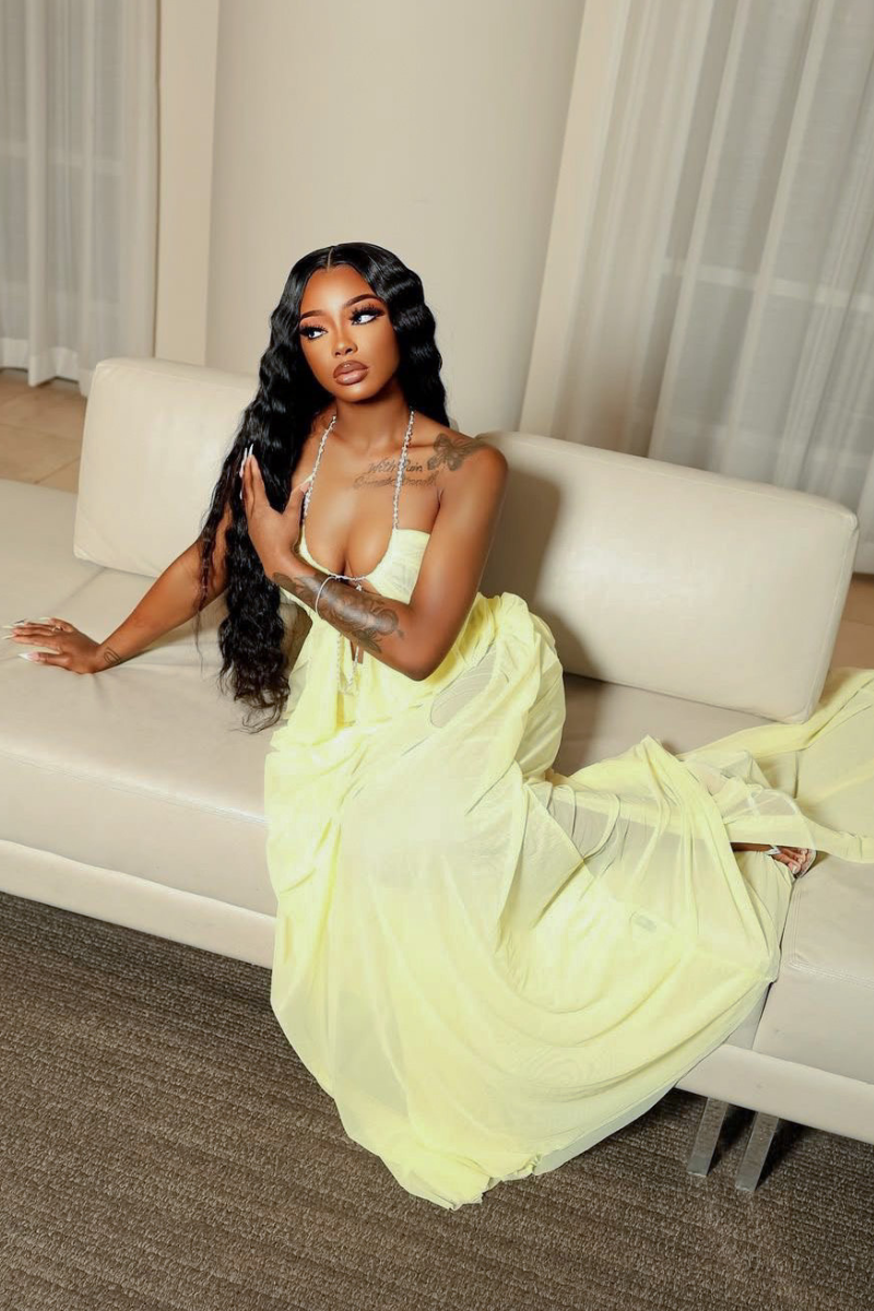 “AMOUR” MAXI DRESS (Yellow)