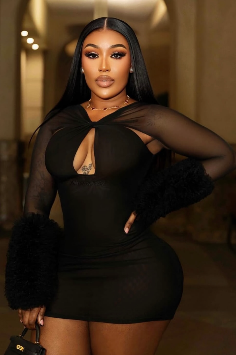 “DOSIA” MINI DRESS (BLACK)