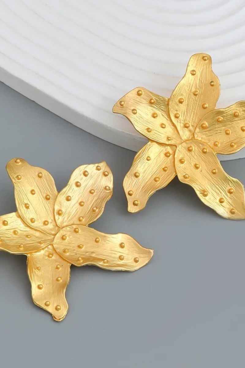 “STARFISH” GOLD EARRINGS