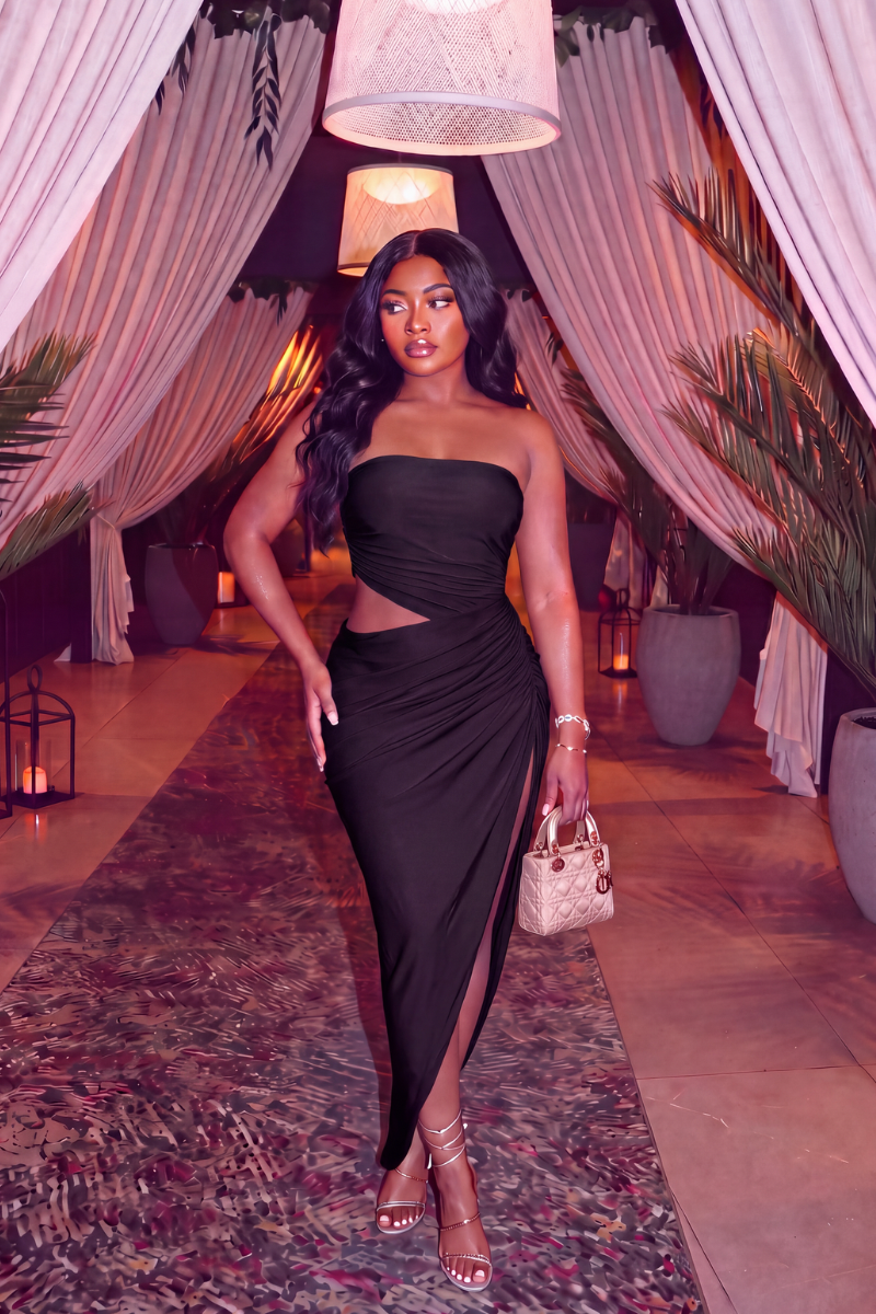 “BRI” MAXI DRESS (BLACK)