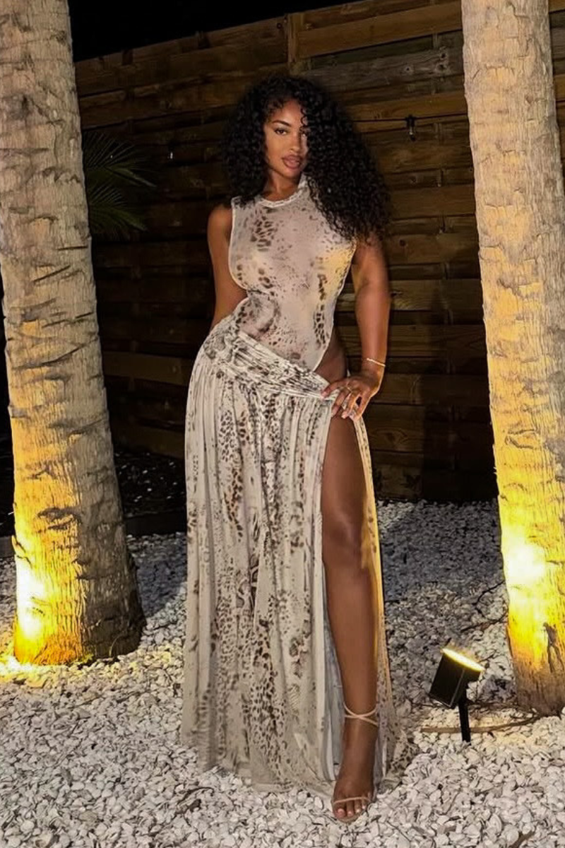 “EBONY” MAXI SKIRT SET