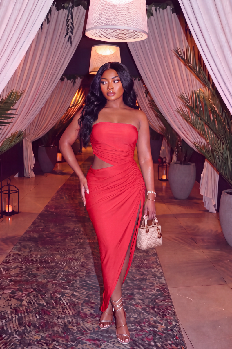 “BRI” MAXI DRESS (RED)