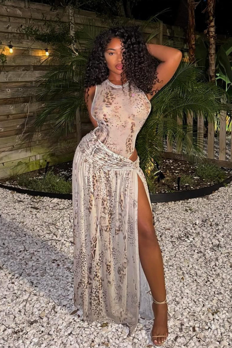 “EBONY” MAXI SKIRT SET