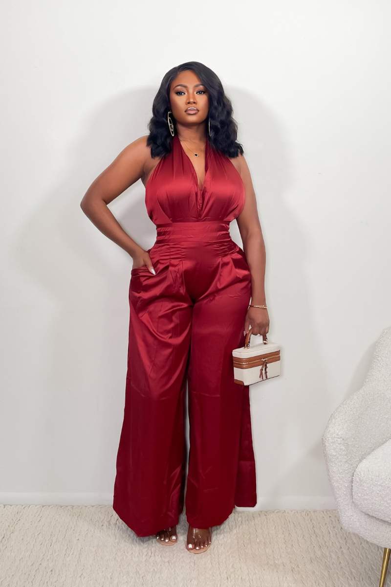 “LULU” JUMPSUIT (BURGUNDY)