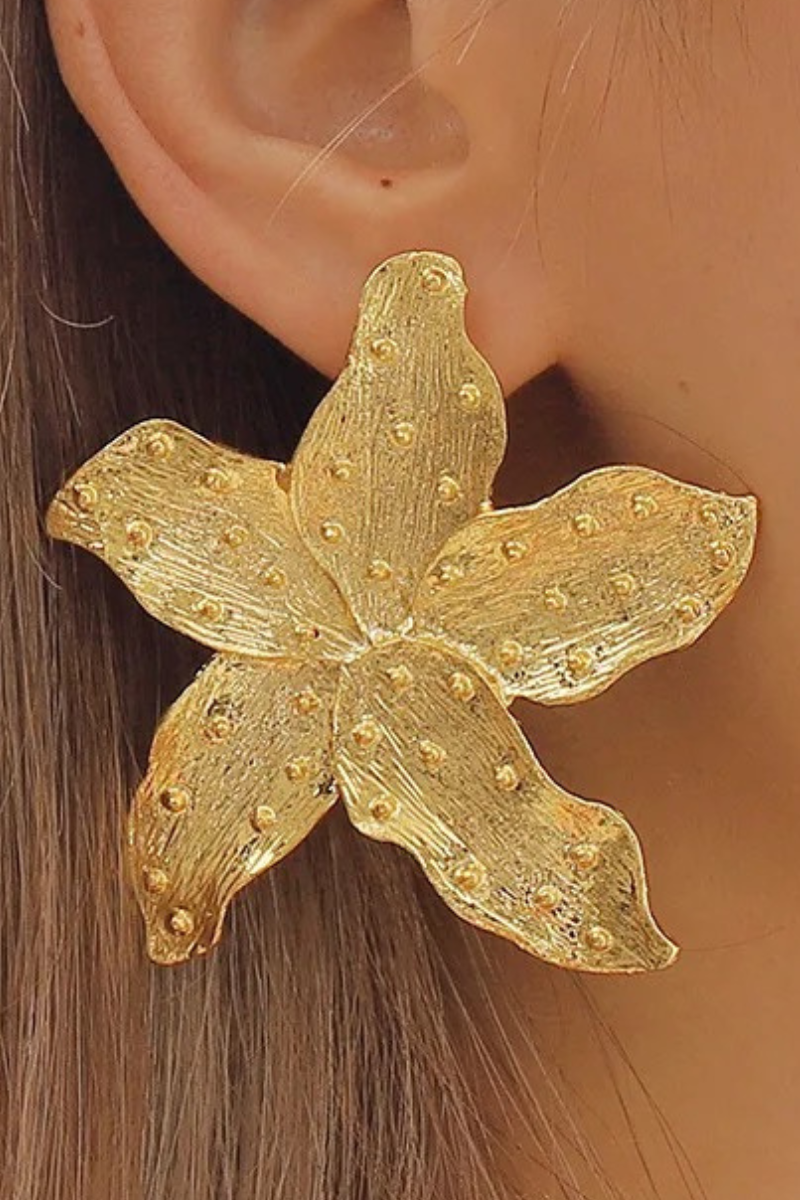 “STARFISH” GOLD EARRINGS