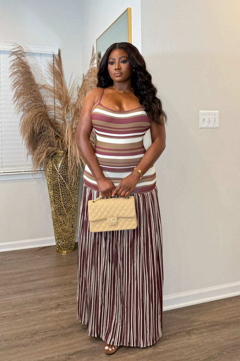 “EMILY” MAXI DRESS (CHOCOLATE)