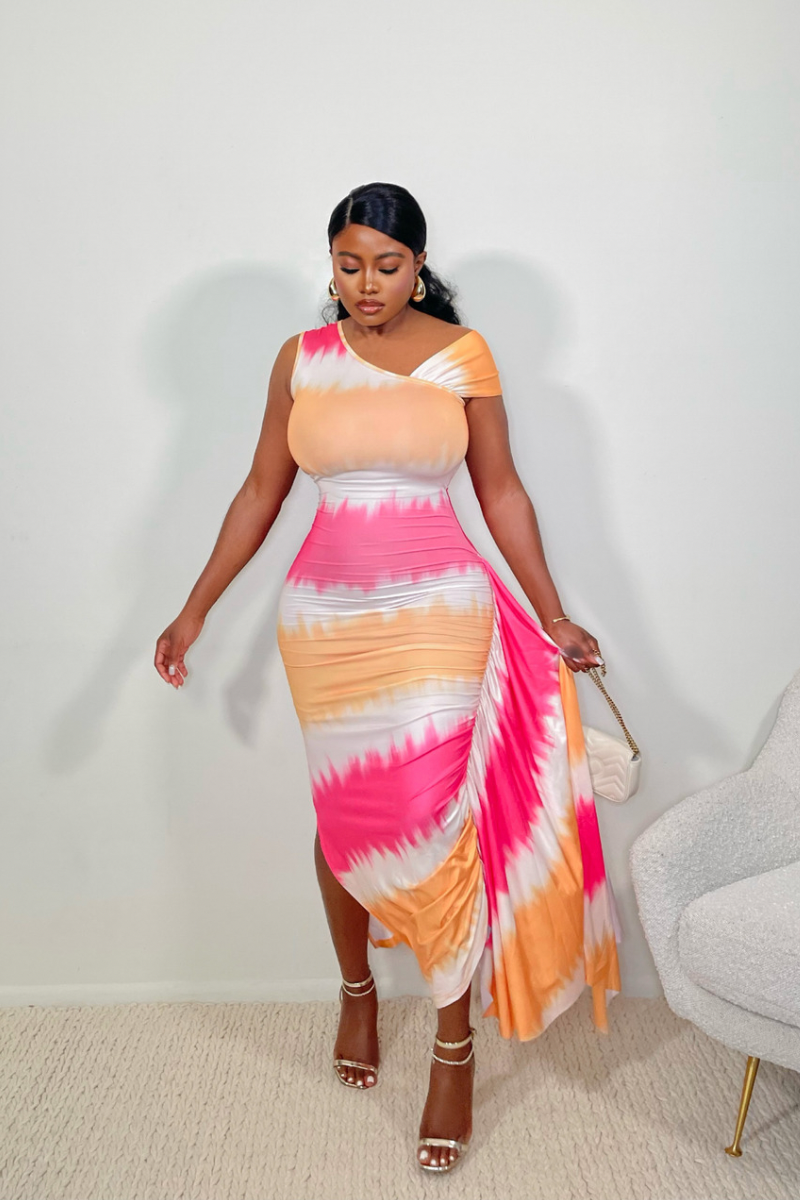 “GOLDEN HOUR” MAXI DRESS (PINK)